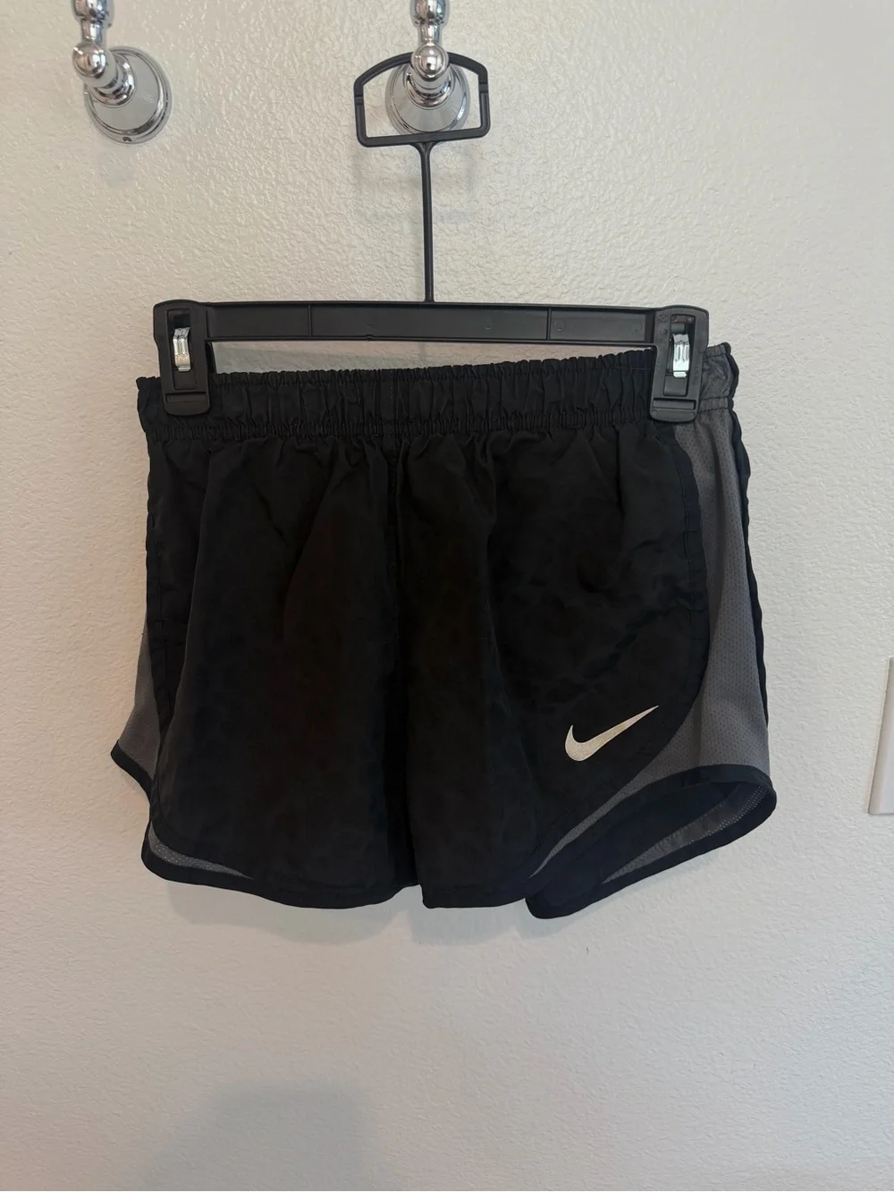 Nike Women's Leapord Athletic Shorts with Gray Side Panels